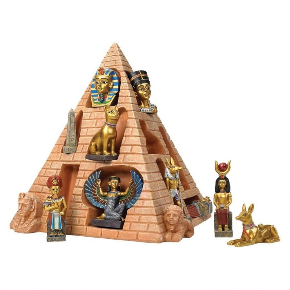 Ancient egyptian corner wall art icons